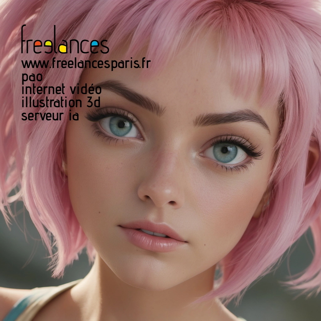 Pao mise en page internet vidéo illustration 3d serveur IA générative AI freelance paris studio de création magazines 8l8p92c0